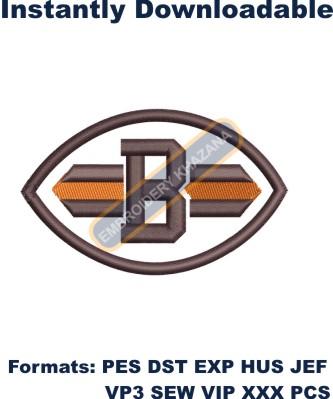 cleveland browns embroidery design